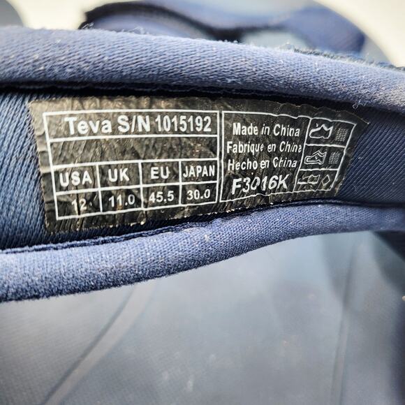 Teva Original Universal Premier Sandals Navy Blue Adjustable Straps Women's 12 - Picture 11 of 11